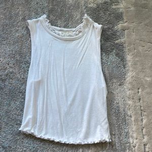 White never worn crop top